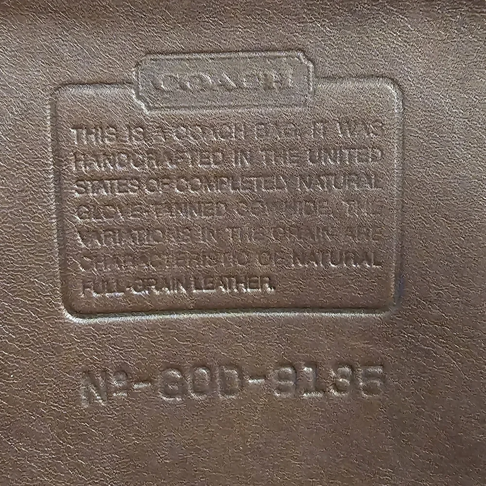 Coach Vintage Slim Hippie Flap Saddle Bag Brown 80D-9135 - Picture 3 of 14